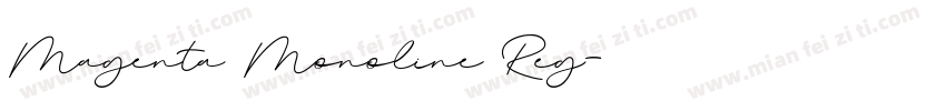 Magenta Monoline Reg字体转换